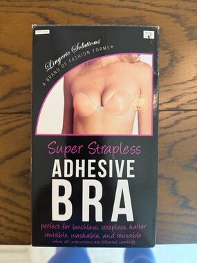 Lingerie Solutions Super Strapless Adhesive Bra - Nude